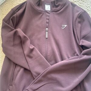 Gymshark Dusty Mauve Full-Zip Athletic Jacket